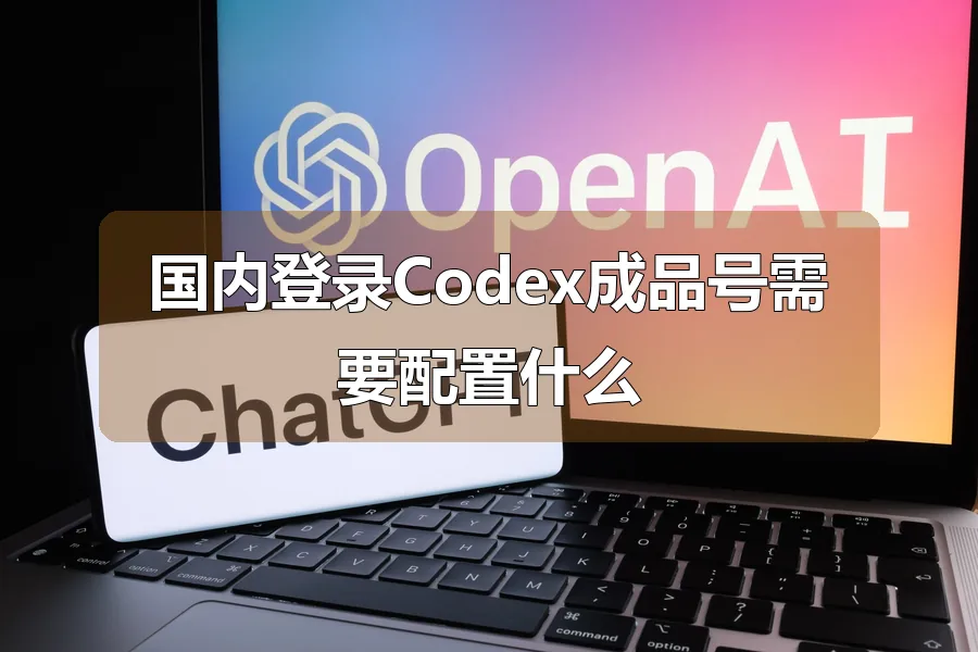 国内登录Codex成品号需要配置什么